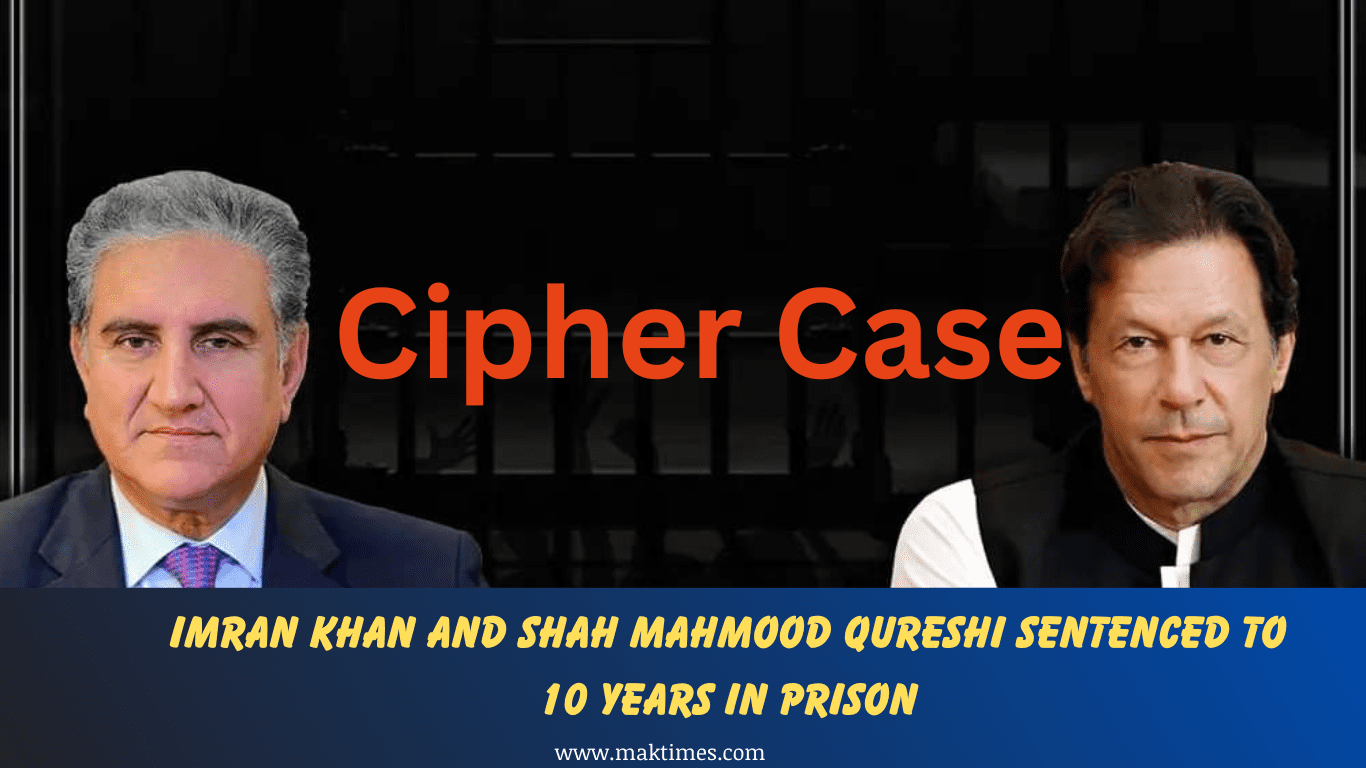 Cipher Case: Imran Khan and Shah Mahmood Qureshi Sentenced to 10 Years in Prison