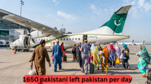 1650 pakistanis left pakistan per day